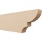 Ekena Millwork 2in. W x 6in. H x 16in. L Ridgewood Woodgrain TimberThane Rafter Tail, Primed Tan RFTUR02X06X16RIDRCPR - alternate 1